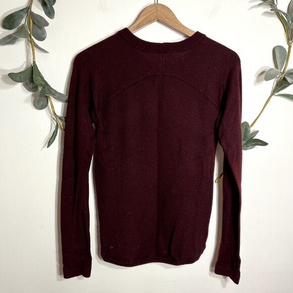 Lululemon Maroon Crew Neck Sweater - Picture 3 of 5